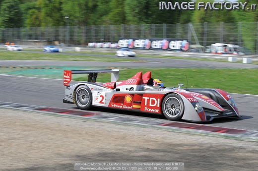 2008-04-26 Monza 0312 Le Mans Series - Rockenfeller-Premat - Audi R10 TDI